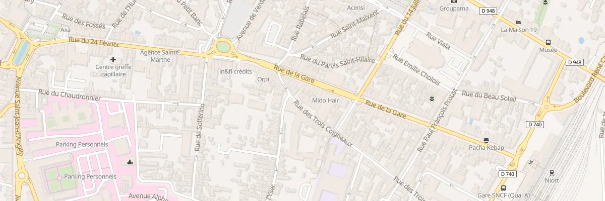 Plan du 17 Rue des 3 Coigneaux à Niort