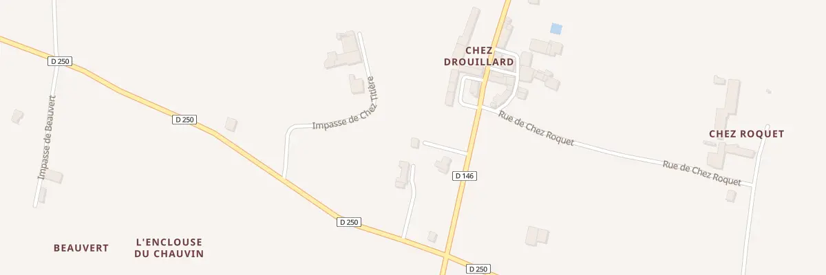 Plan du 15 Rte de Chez Drouillard à Chadenac