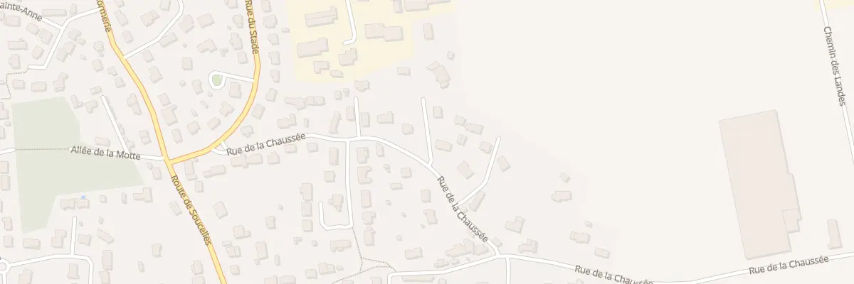 Plan du 16B Rue de la Chaussée à Tiercé