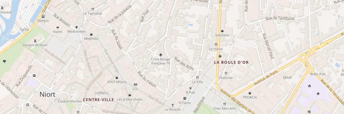 Plan du 18B Rue Jean Jacques Rousseau à Niort
