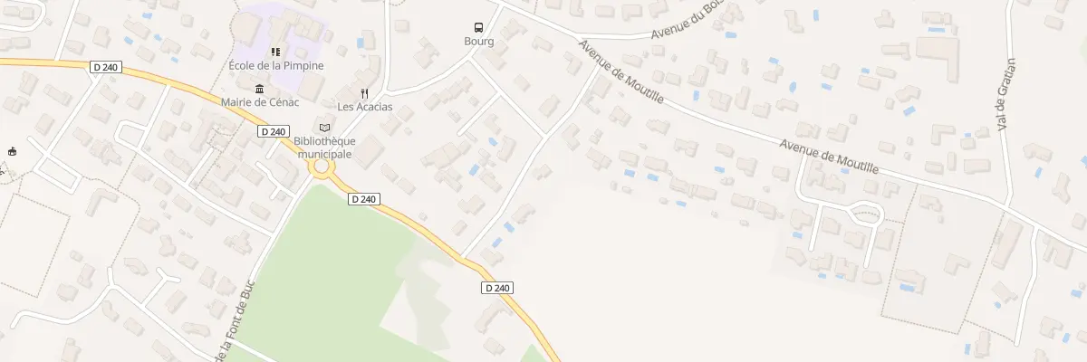 Plan du 5 Av de Guyenne à Cénac