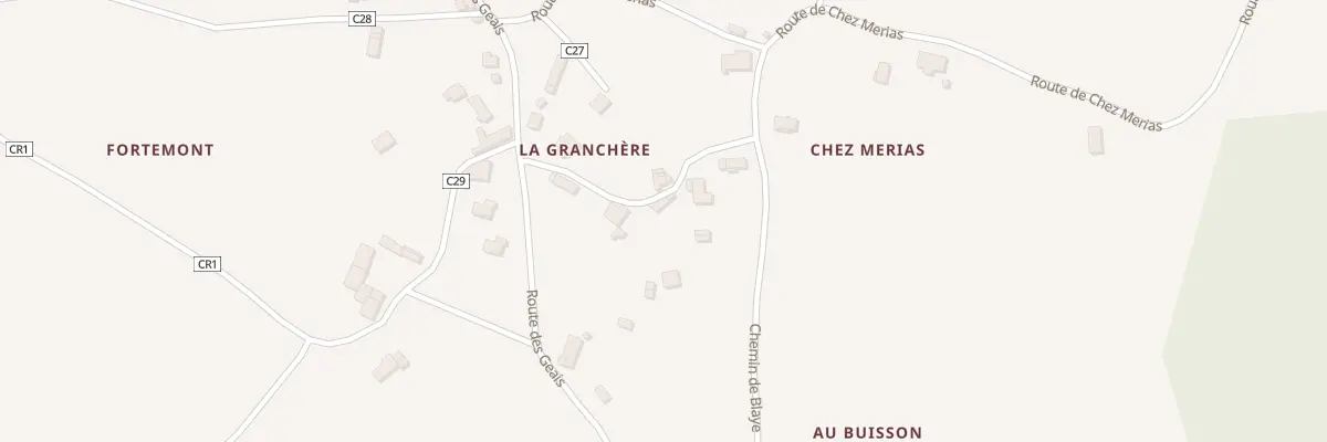 Plan du 8 Chem de la Granchere à Saint-Simon-de-Bordes