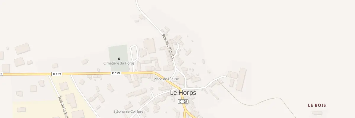 Plan du 14 Rue des Pelerins au Horps