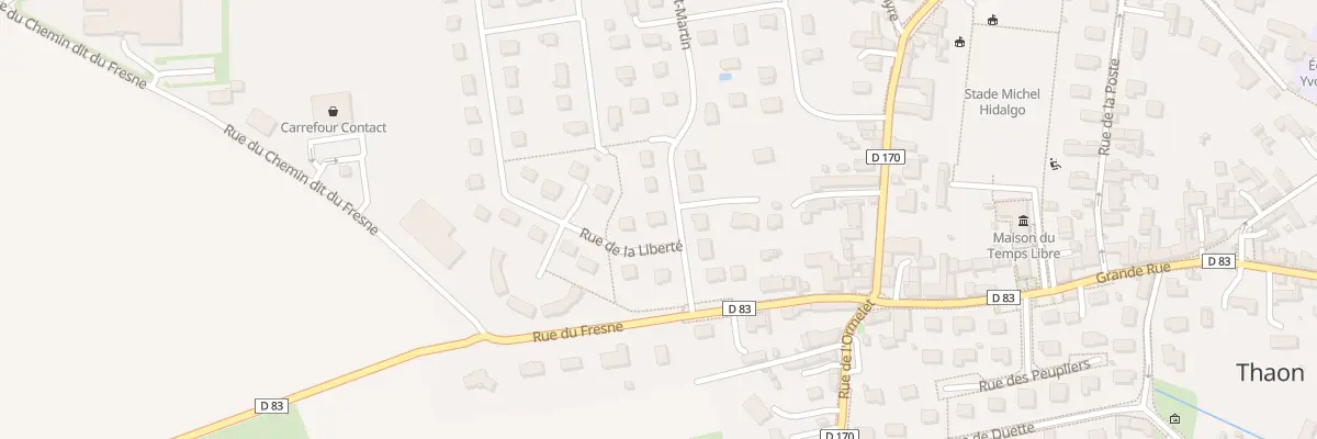 Plan du 2 Rue de la Liberté à Thaon