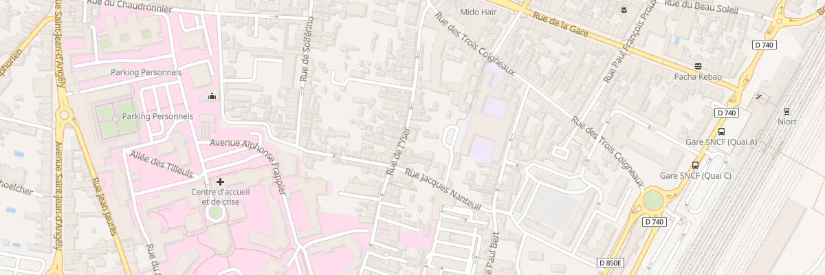 Plan du 21A Rue de l’Yser à Niort