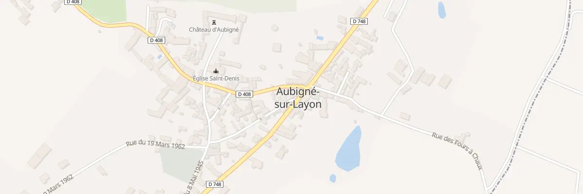 Plan du 2 Rue Hoche à Aubigné-sur-Layon