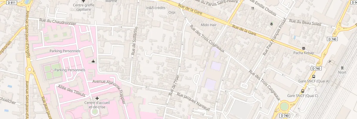 Plan du 38 Rue de l’Yser à Niort