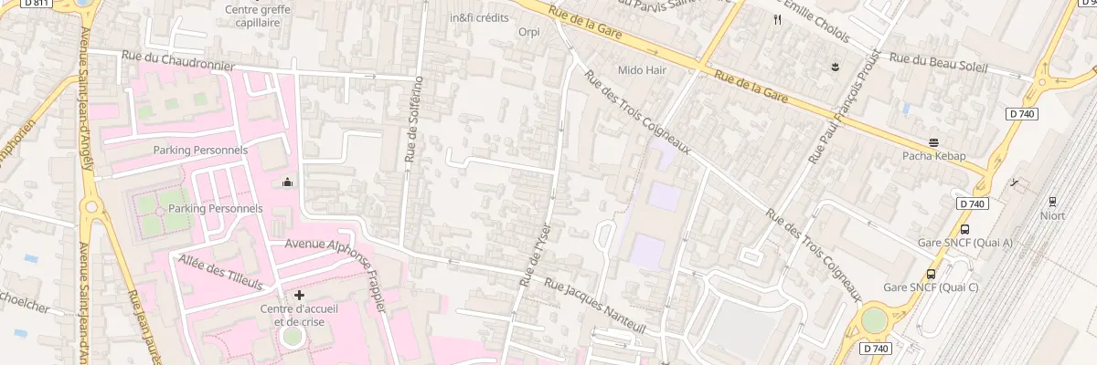 Plan du 40 Rue de l’Yser à Niort