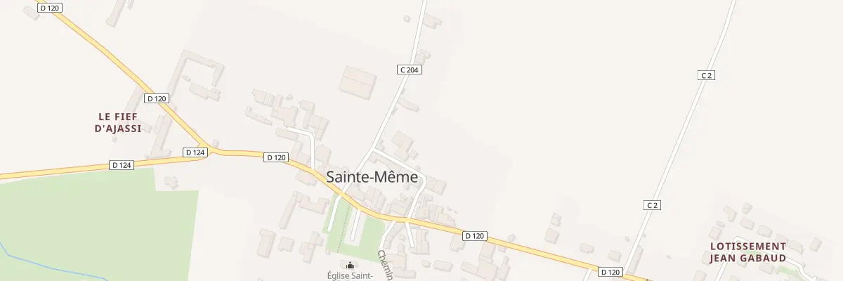 Plan du 5021 Le Bourg Nord Ouest à Sainte-Même