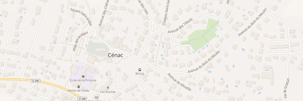 Plan du 3 Av de Montgirard à Cénac