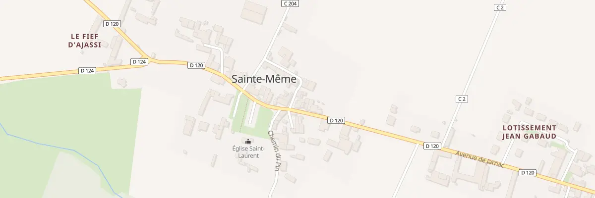 Plan du 5038 Le Bourg Nord Ouest à Sainte-Même