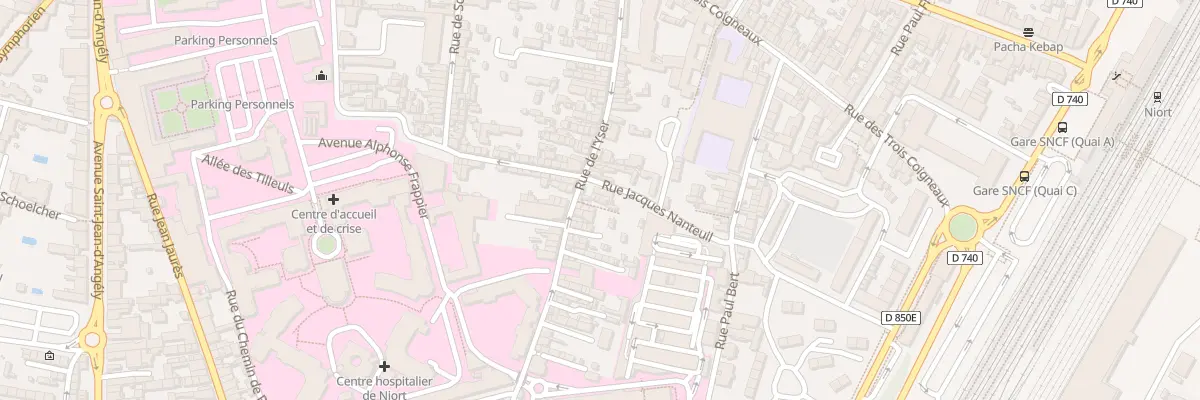 Plan du 31E Rue de l’Yser à Niort