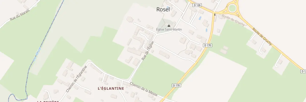 Plan du 5001 Rue de l’Église à Rosel