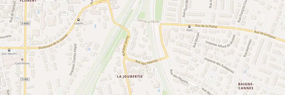 Plan du 5 Rue des Pélerins à Niort
