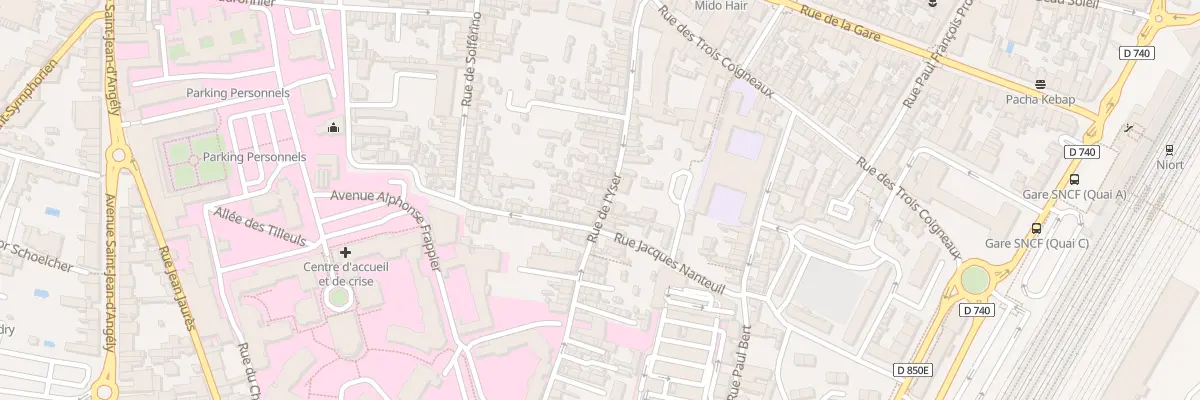 Plan du 62 Rue de l’Yser à Niort