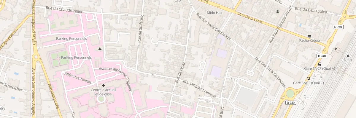 Plan du 50H Rue de l’Yser à Niort