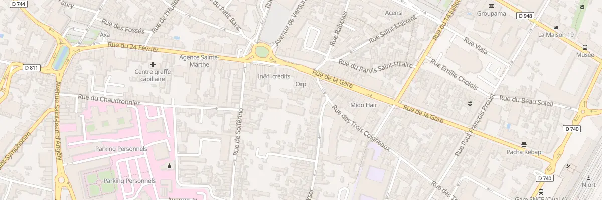 Plan du 4 Rue de l’Yser à Niort