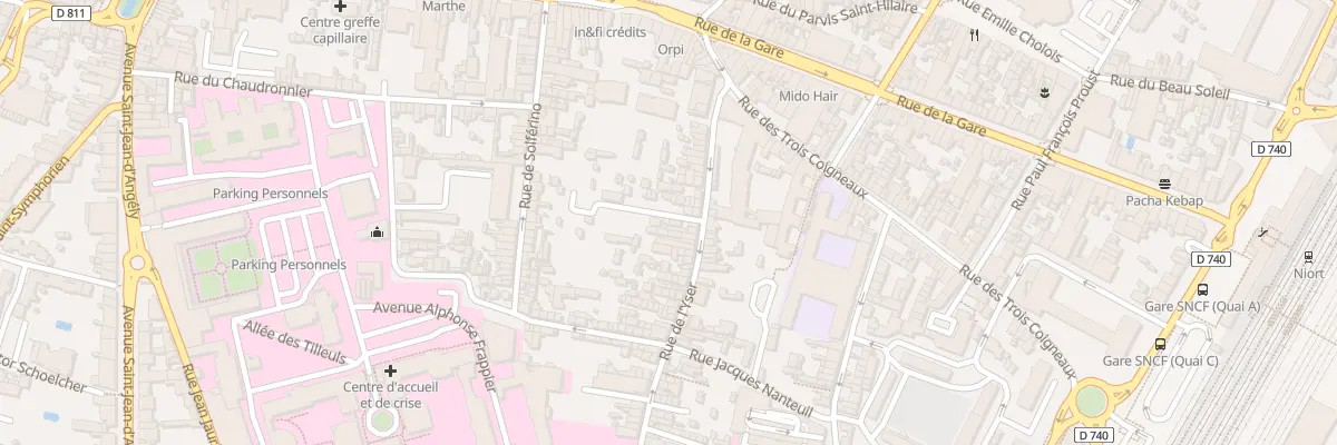 Plan du 36H Rue de l’Yser à Niort