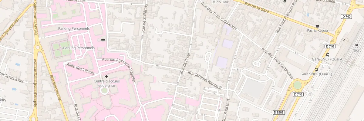 Plan du 64M Rue de l’Yser à Niort