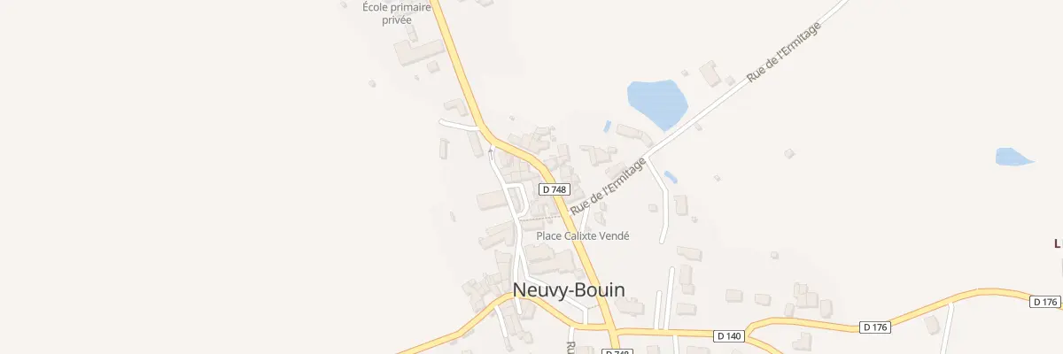 Plan du 2 Pl de Clochemerle à Neuvy-Bouin