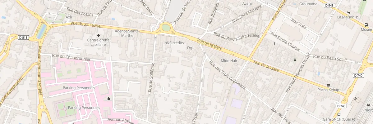 Plan du 6 Rue de l’Yser à Niort