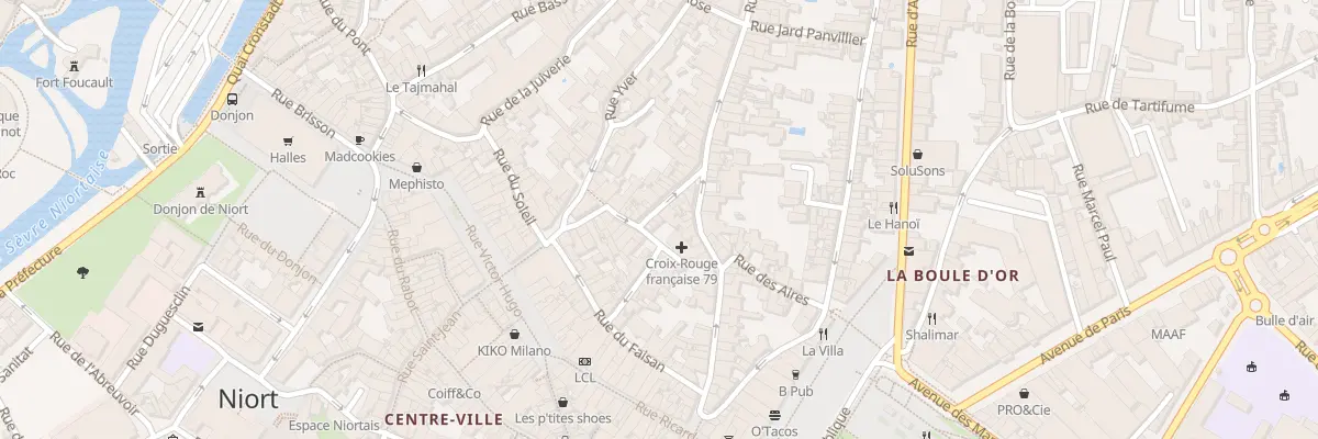 Plan du 14 Rue Saint Gelais à Niort