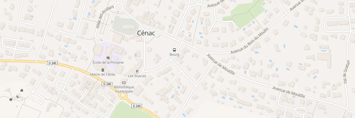 Plan du 5001 Av des Vignerons à Cénac