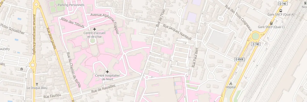 Plan du 55A Rue de l’Yser à Niort
