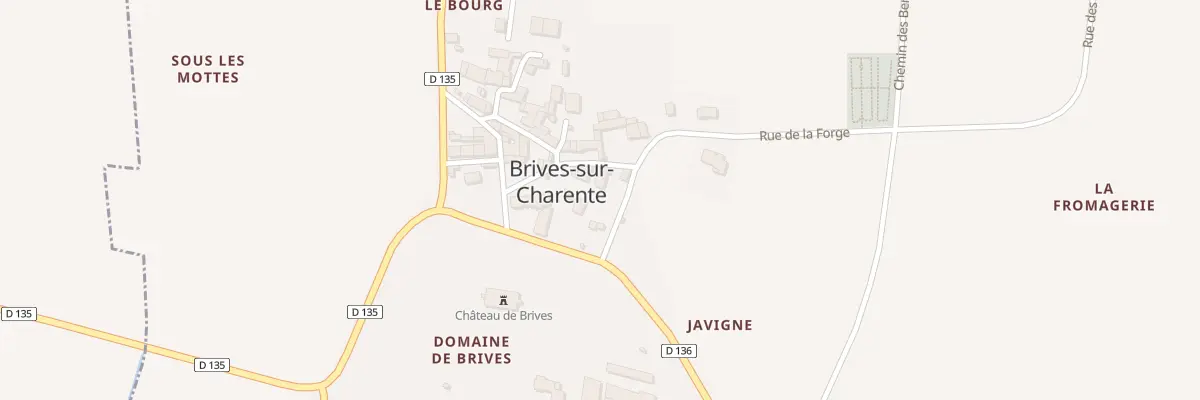 Plan du 1 Rue de l’Eglise à Brives-sur-Charente