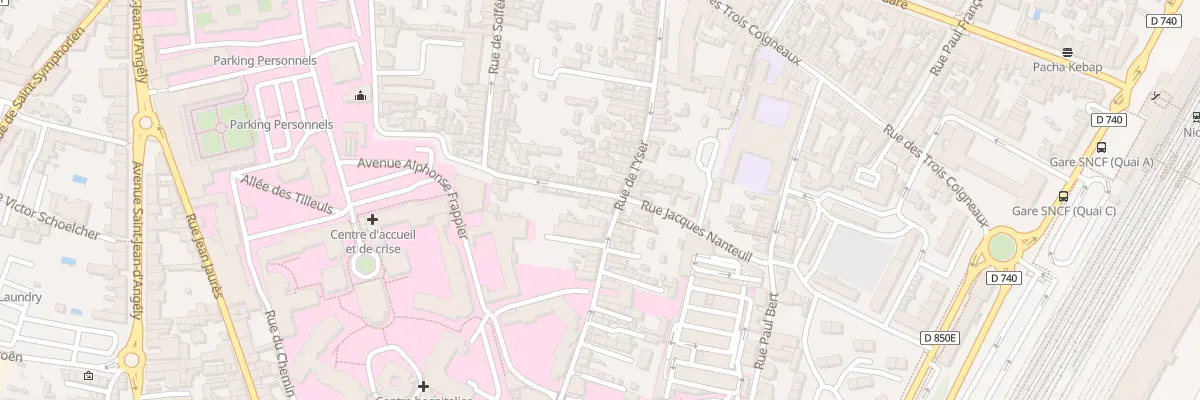 Plan du 3 Rue du Treillot à Niort