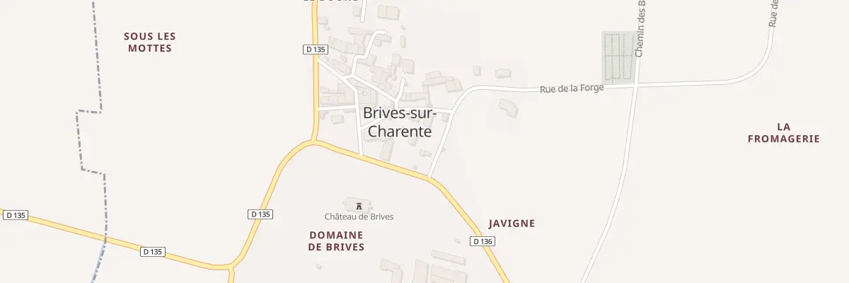Plan du 1 Rue de l’Eglise à Brives-sur-Charente
