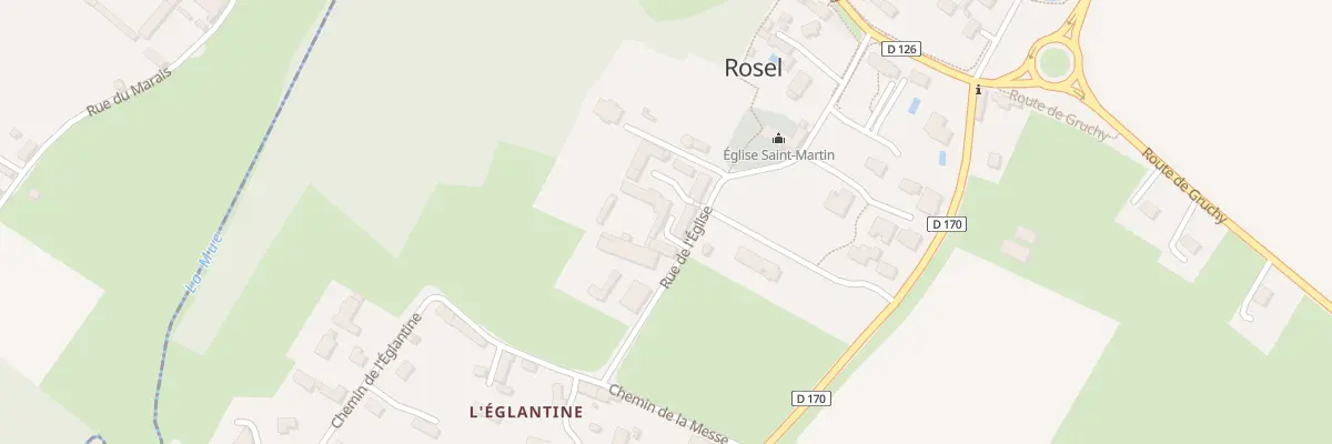 Plan du 10T Rue de l’Église à Rosel