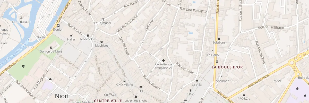 Plan du 13 Rue Saint Gelais à Niort