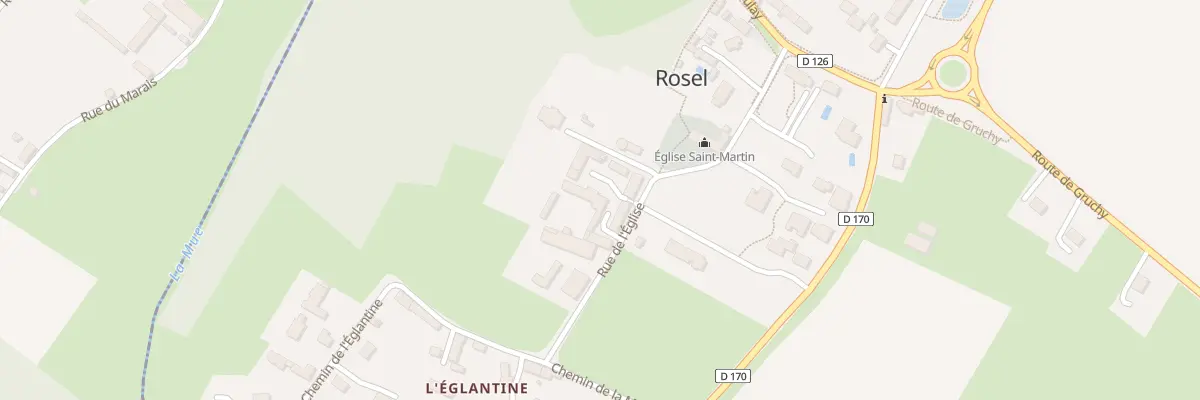 Plan du 10 Rue de l’Église à Rosel