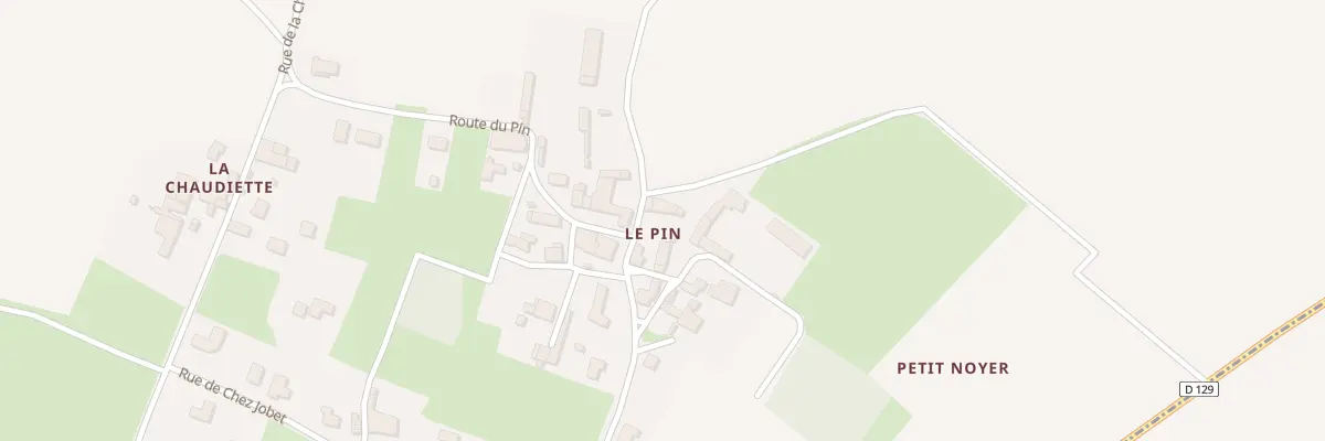 Plan du 2 Le Pin à Nantillé