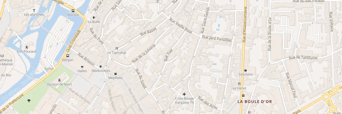 Plan du 12 Rue Yver à Niort