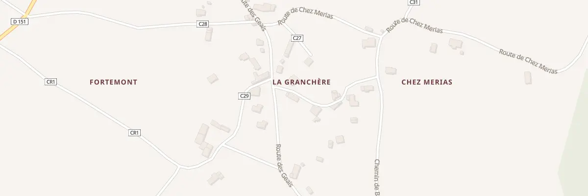 Plan du 2 Chem de la Granchere à Saint-Simon-de-Bordes