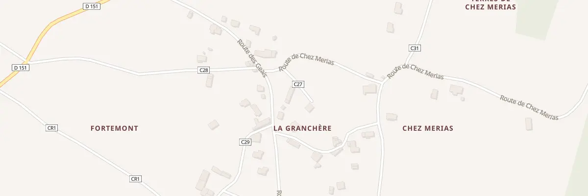 Plan du 3 Chem de la Granchere à Saint-Simon-de-Bordes