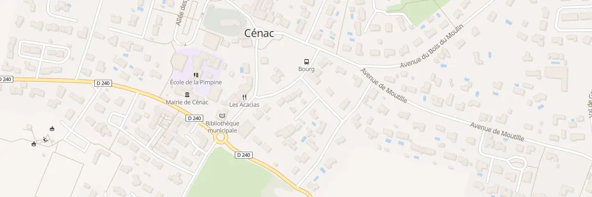 Plan du 7 Av des Premieres Cotes à Cénac