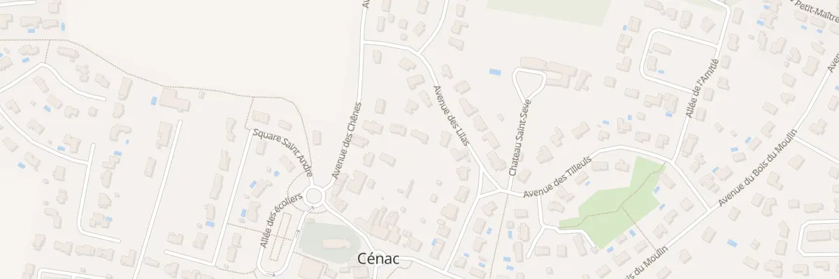 Plan du 11 Av des Lilas à Cénac