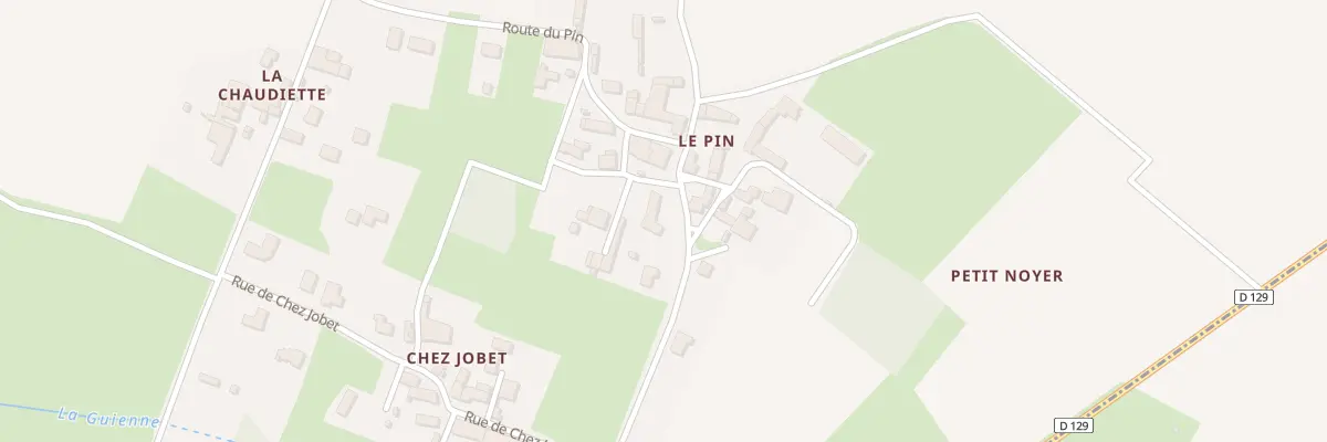 Plan du 13 Rte du Pin à Nantillé