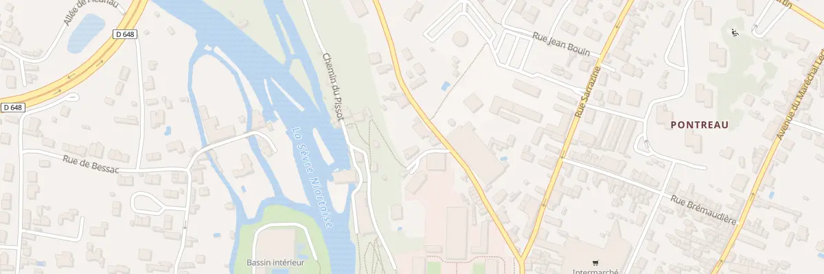 Plan du 25 Rue du Vivier à Niort