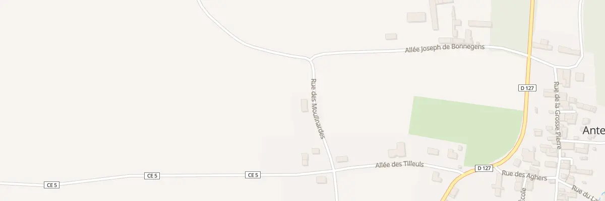 Plan du 7 Rue des Moulinardes à Antezant-la-Chapelle