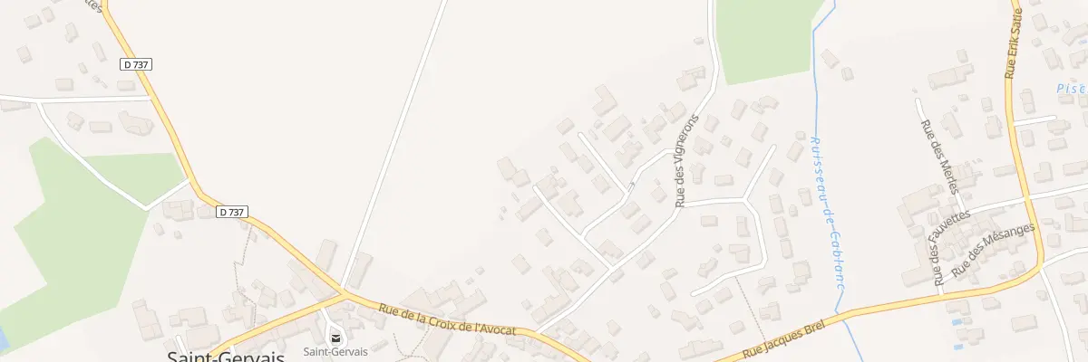 Plan du 6 Rue de la Tonnellerie à Saint-Gervais