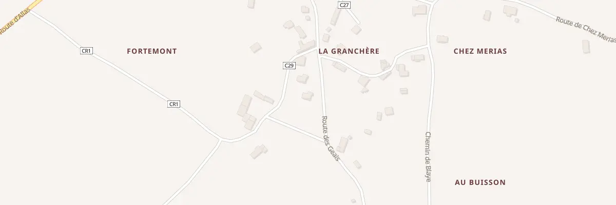 Plan du 47 Rte des Geais à Saint-Simon-de-Bordes
