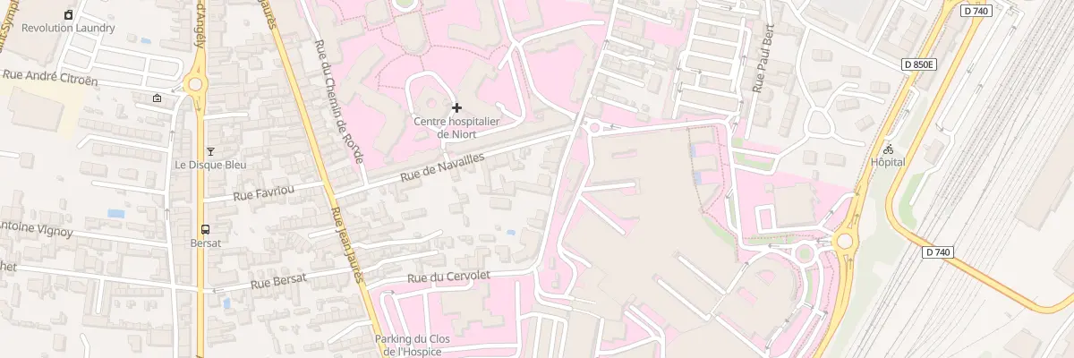 Plan du 8 Rue du Clos de l’Hospice à Niort