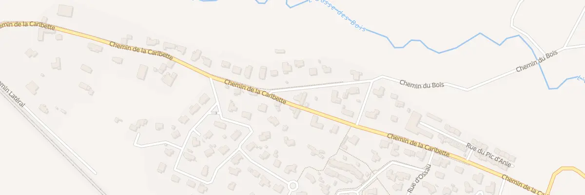 Plan du 2 Che du Bois à Poey-de-Lescar