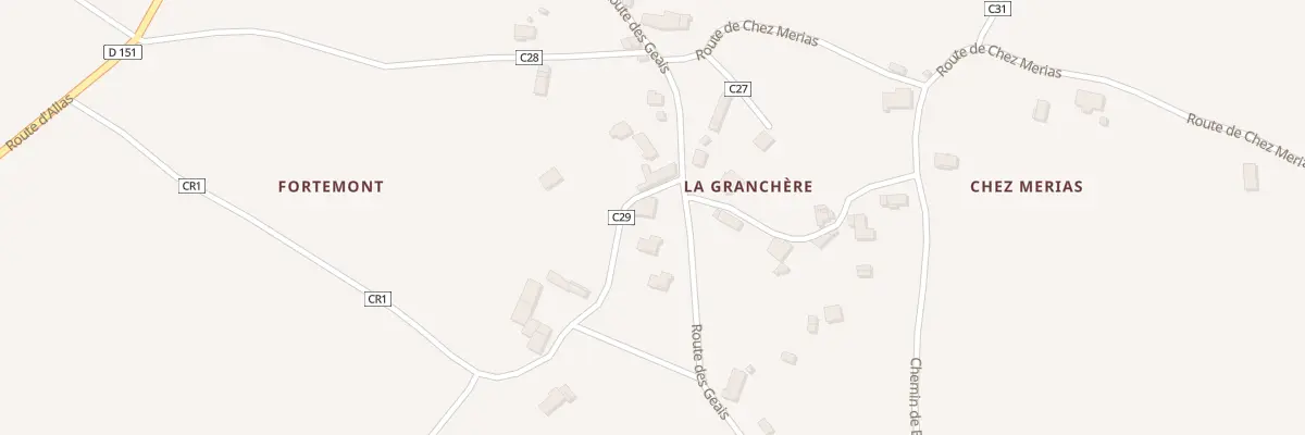 Plan du 5099 La Granchere à Saint-Simon-de-Bordes