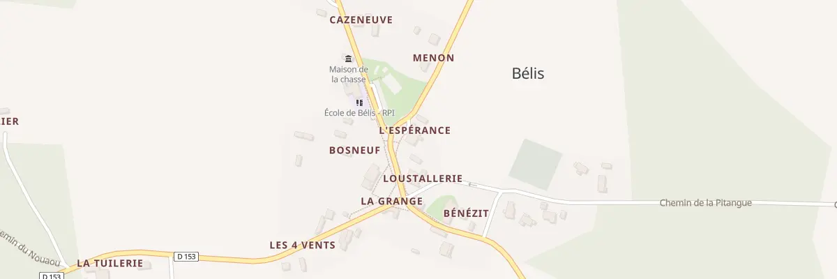 Plan du 34 Rte des Petites Landes à Bélis
