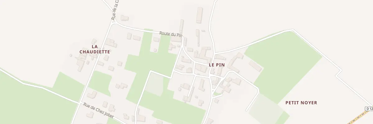 Plan du 21 Rte du Pin à Nantillé